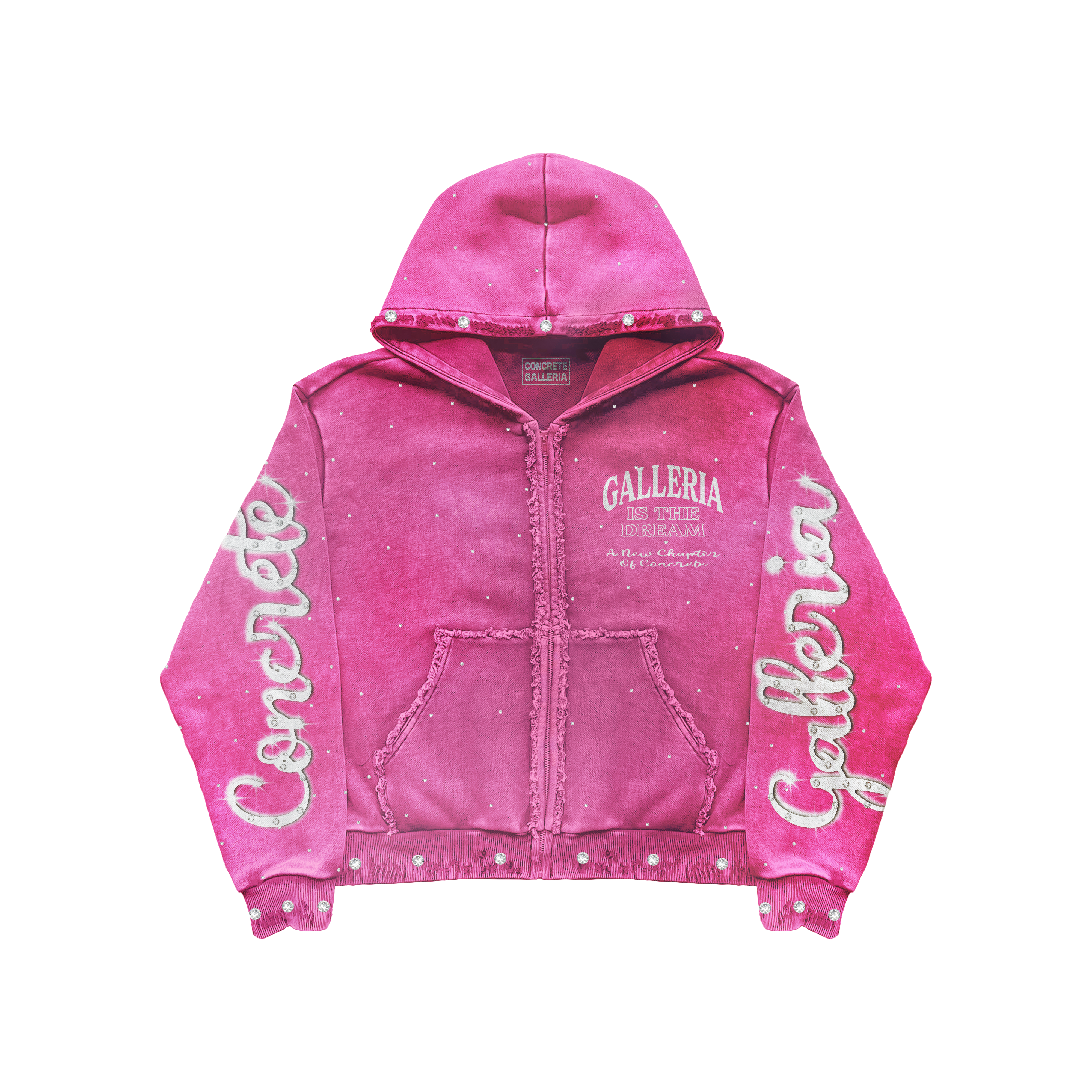 Pink “Euphoria In Concrete” Zip Up